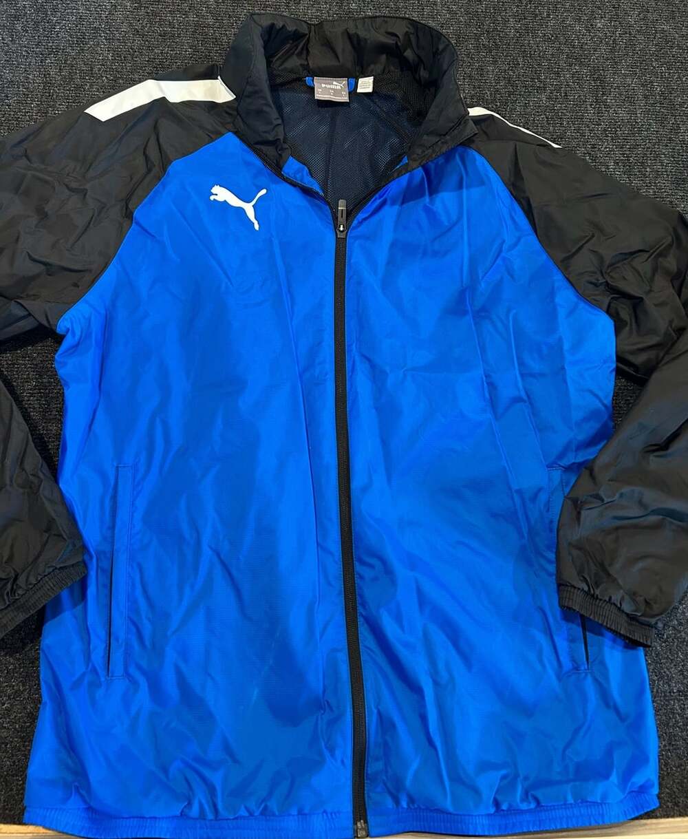 Puma TeamLIGA All Weather Rain Windbreaker Jacket Electric Blue/Black